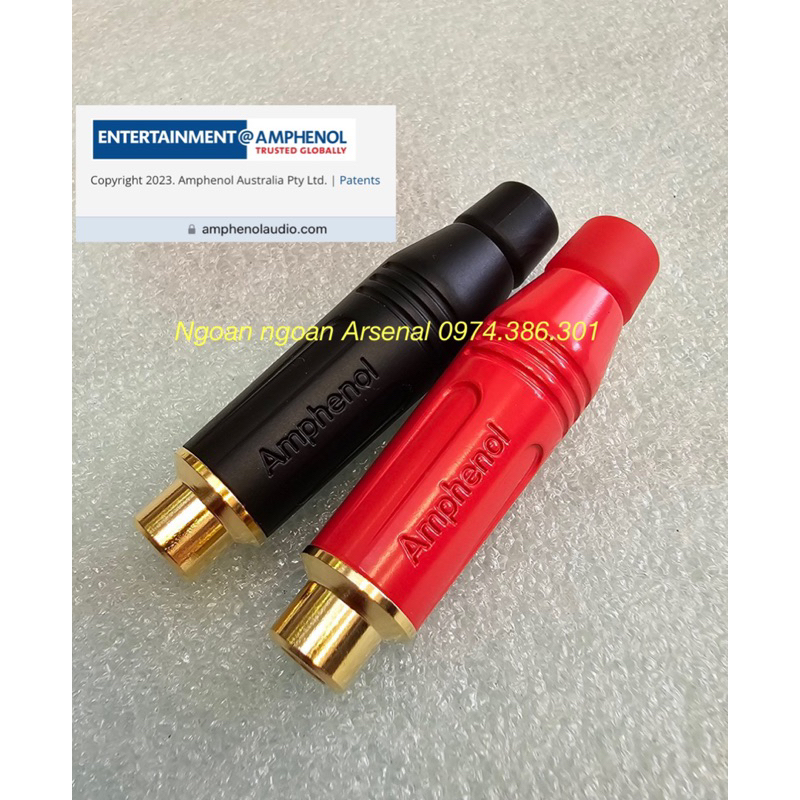 Jack rắc Av rca hoa sen cao cấp nhập khẩu hãng Amphenol