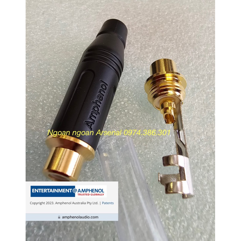 Jack rắc Av rca hoa sen cao cấp nhập khẩu hãng Amphenol