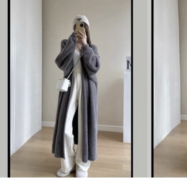 Dáng Dài ÁO KHOÁC Big size CARDIGAN LÔNG Thỏ qua bắp chuối QUẢNG CHÂU K748534
