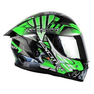 Tem dán mũ bảo hiểm fullface - tem exciter 155 xanh lá - 67