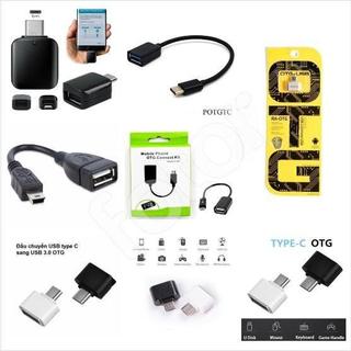 [FREESHIP] ĐẦU OTG - CÁP CHUYỂN OTG CỔNG MICRO-USB, V3, TYPE-C RA USB