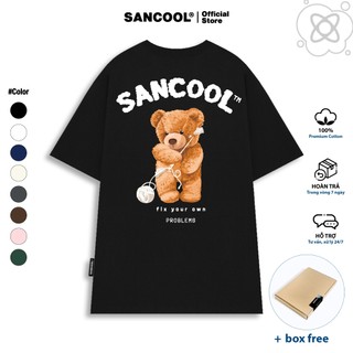  Áo Thun Local Brand Sancool Unisex Premium Cotton Bear Fix Your Own - SC022 