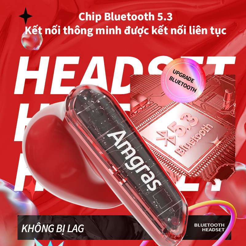 TAI NGHE BLUETOOTH, KHÔNG DÂY AMGRAS FUTURE VI PRO, TRUE WIRELESS EARPHONE 3C32