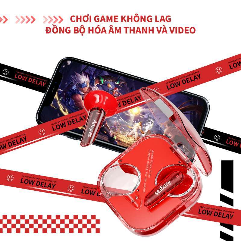 TAI NGHE BLUETOOTH, KHÔNG DÂY AMGRAS FUTURE VI PRO, TRUE WIRELESS EARPHONE 3C32