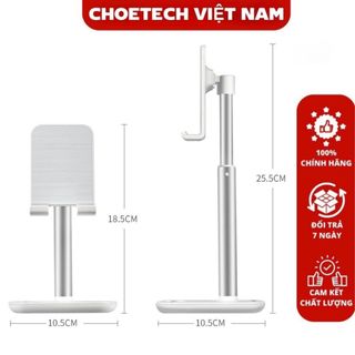 Giá đỡ điện thoại và máy tính bảng để bàn có thể điều chỉnh độ cao Choetech H035 (Hàng chính hãng)