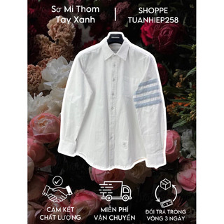 ⚡️- sơ mi thom - sơ mi thom check kẻ tay xanh 907 vải oxford hottrend 2023 hàng cao cấp chuẩn hàng loại 1