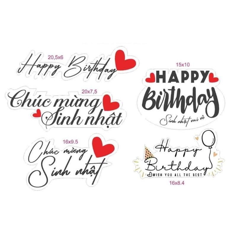 Banner, tag cài hoa bó, hoa lẵng ngày 20/10, 20/11, ngày sinh nhật