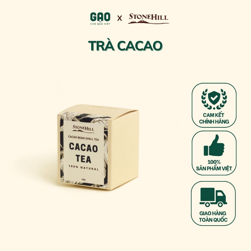 Trà cacao - Stone Hill - Hộp 50g
