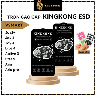 Cường lực Kingkong Vsmart Joy 3 4 2plus Live 4 Star 5 Aris, Aris Pro Active 3 Full màn cao cấp tặng kèm bộ dán (M)