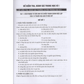 Sách - Đề kiểm tra Đánh giá Lịch sử 8 (Bám sát sgk Kết nối tri thức với cuộc sống)