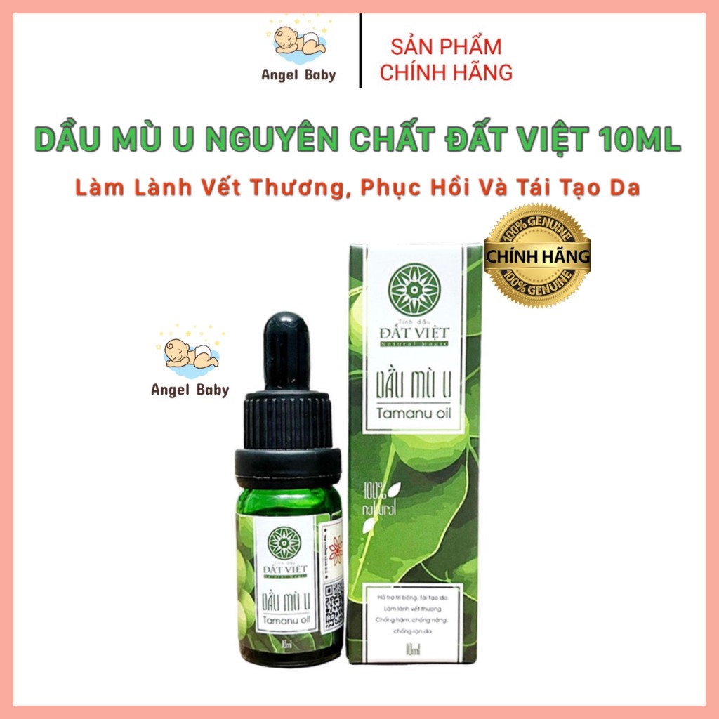 Dầu Mù U Nguyên Chất Organic 10ml - Dầu Mù U Làm Lành Vết Bỏng, Hỗ Trợ Tái Tạo Da Hiệu Quả