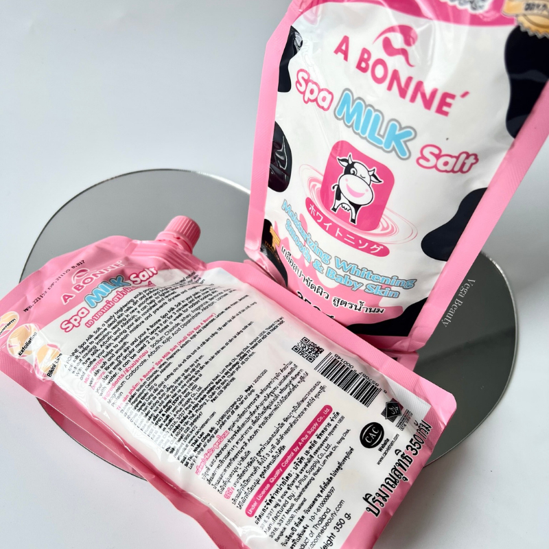[Tem phụ] Muối tắm A Bonne Spa Milk Salt 350g chiết xuất sữa bò tẩy tế bào chết