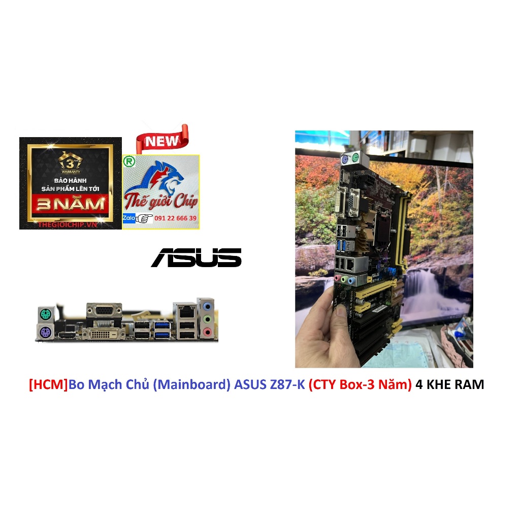 Bo Mạch Chủ  ASUS Z87-K  4 KHE RAM