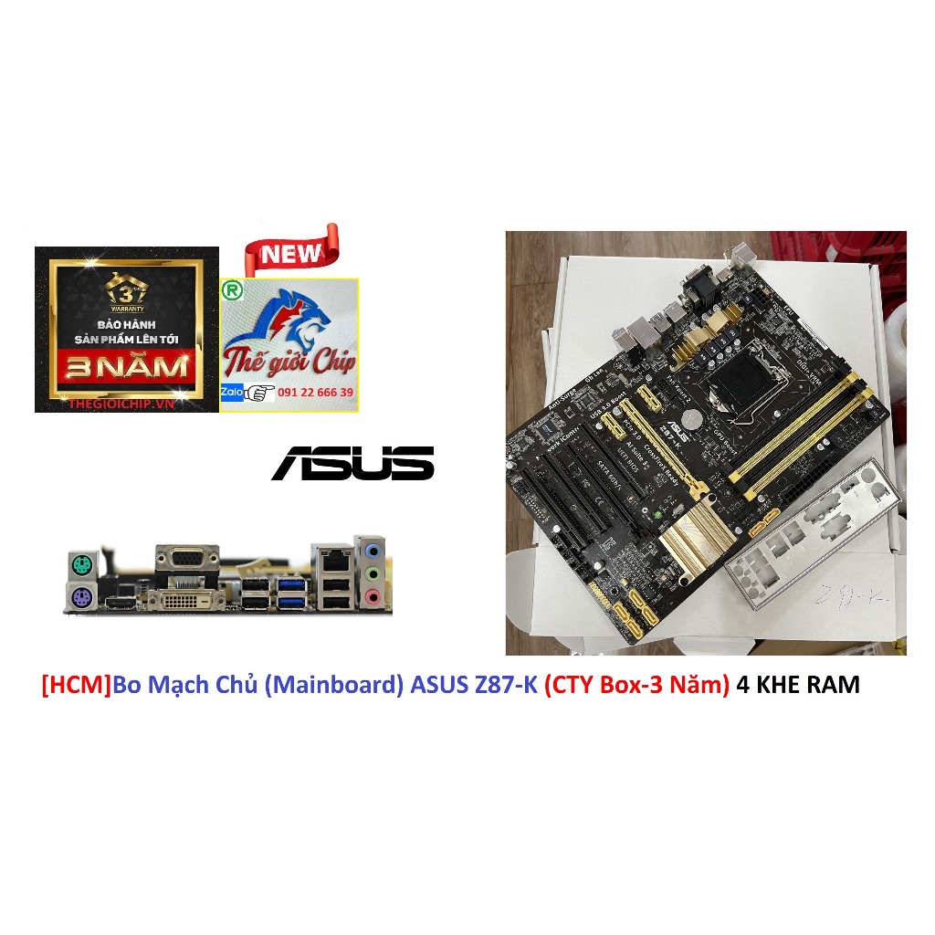 Bo Mạch Chủ  ASUS Z87-K  4 KHE RAM