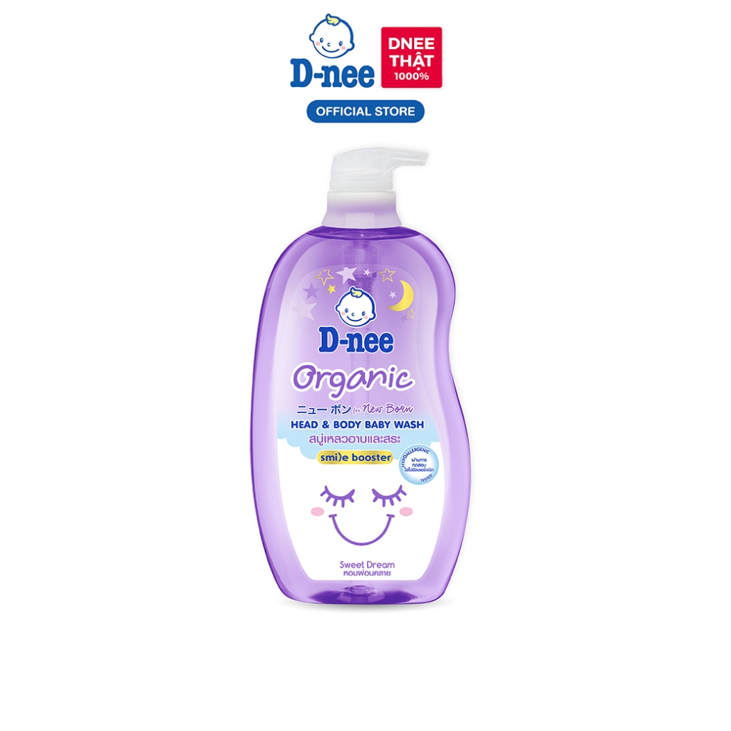 Tắm gội toàn thân em bé (<3 tuổi) D-nee 800 ML - Sweet Dream (Smile Booster Series)