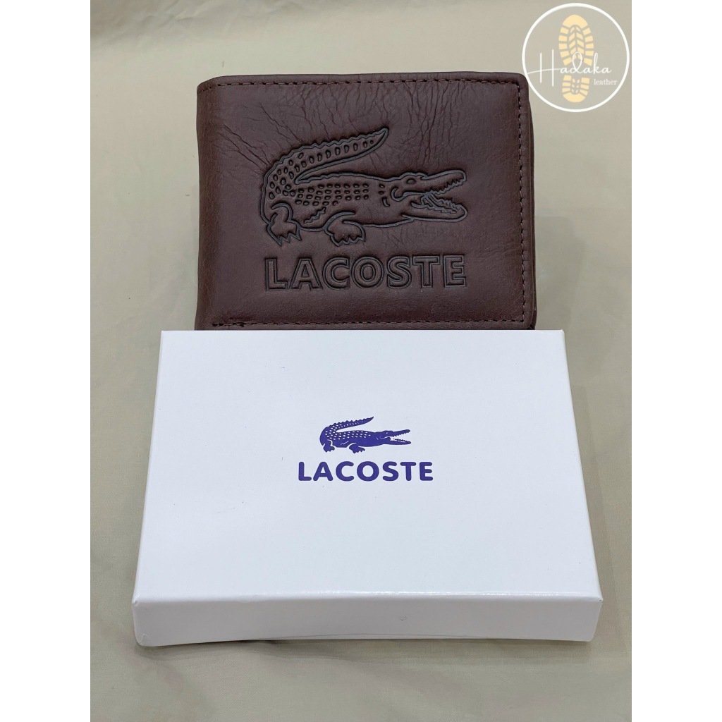 Ví nam Lacoste da bò| Ví da nam cao cấp| Bóp Nam Đẹp Đẳng Cấp| Ví cầm tay