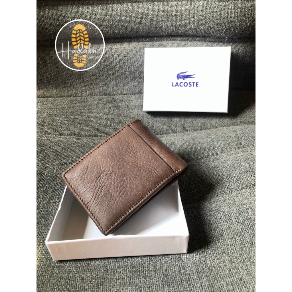Ví nam Lacoste da bò| Ví da nam cao cấp| Bóp Nam Đẹp Đẳng Cấp| Ví cầm tay