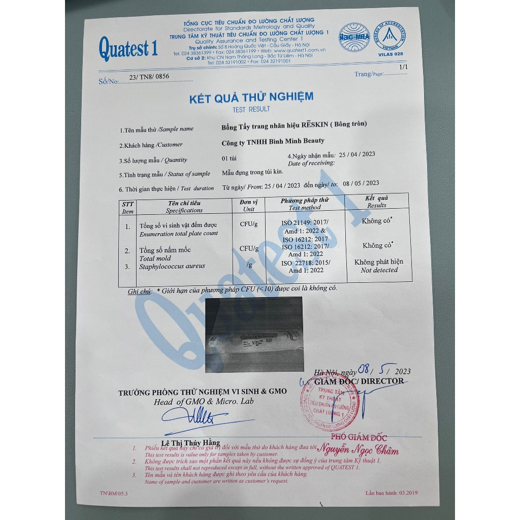 Bông tẩy trang Reskin 5 lớp đa năng 2 in 1 tròn