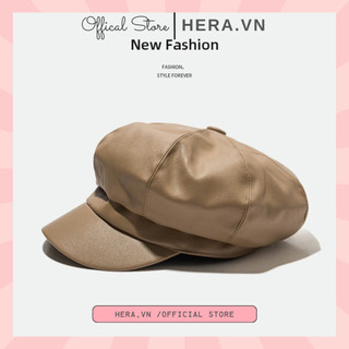 Mũ nồi da nhiều màu, nón Beret thủy thủ Hàn Quốc phong cách Retro - HERA 11