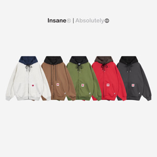 INSANE Áo Khoác Zip Nỉ Bông Unisex | “HEART SERVICE” DUO HOODIE ZIP