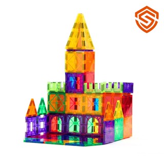 Đồ chơi xếp hình nam châm làm từ nhựa ABS an toàn tuyệt đối, có hộp đựng, giúp trẻ tư duy sáng tạo