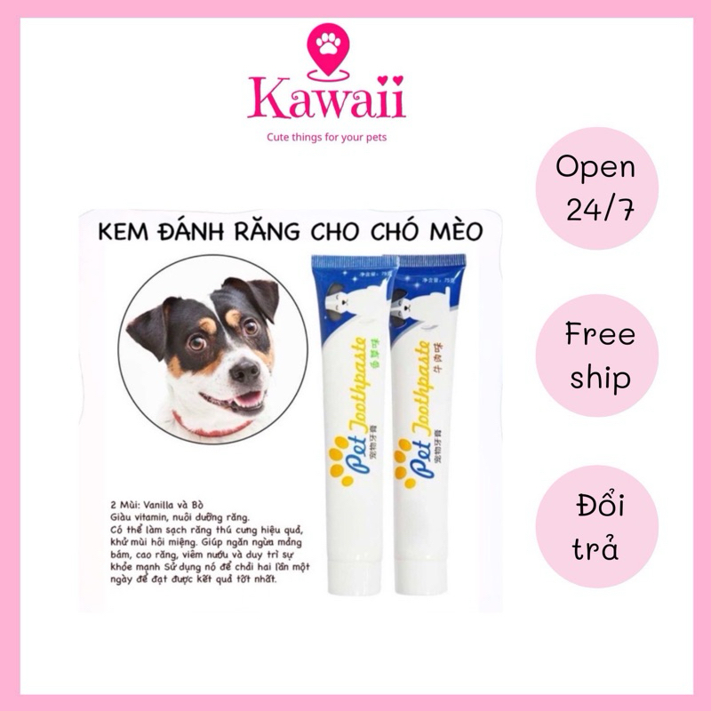 Kem đánh răng cho thú cưng