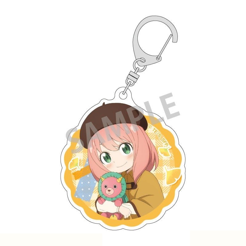 Móc khóa in hình ANYA nhân vật SPY X FAMILY ver viền hoa GIA ĐÌNH ĐIỆP VIÊN anime chibi mica trong acrylic