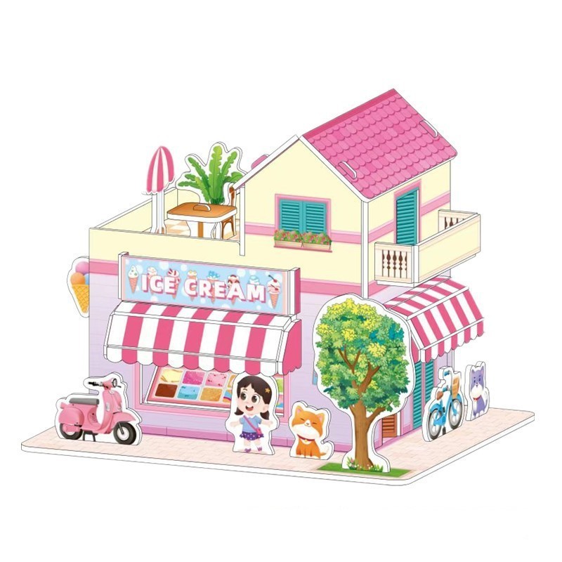 23 Mẫu Bộ Mô Hình Lắp Ghép Nhà 3D Bằng Xốp Bộ Đồ Chơi Lắp Ráp Xếp Hình Thông Minh Cho Bé