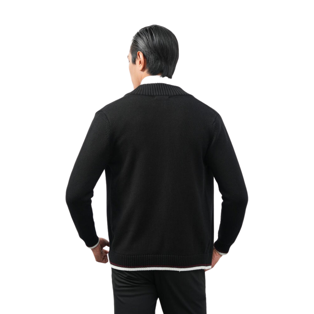 Áo khoác len nam dài tay Phan Nguyễn, thiết kế kiểu dáng đơn giản, hiện đại, chất liệu mềm mại, co giãn, đàn hồi ALD.222