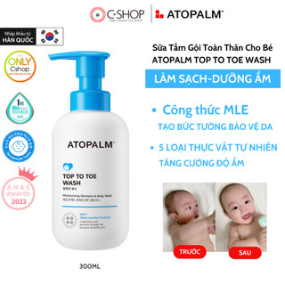 ( Hỏa Tốc HCM) Tắm Gội Toàn Thân Cho Bé ATOPALM TOP TO TOE WASH 300ml_Mỹ phẩm chính hãng Hàn Quốc