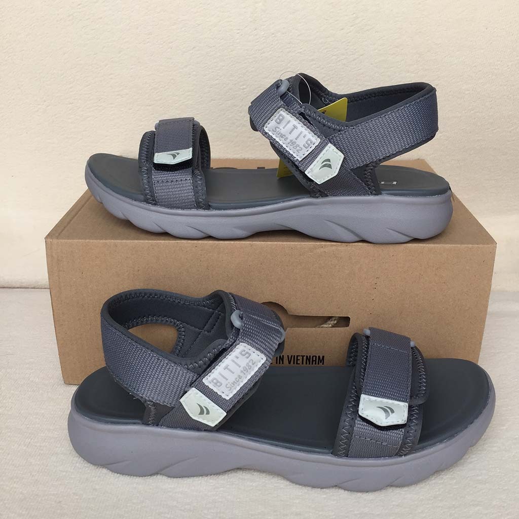 Dép Sandal Bé Trai, Dép Quai Hậu Học Sinh Nam DEB008200XAM