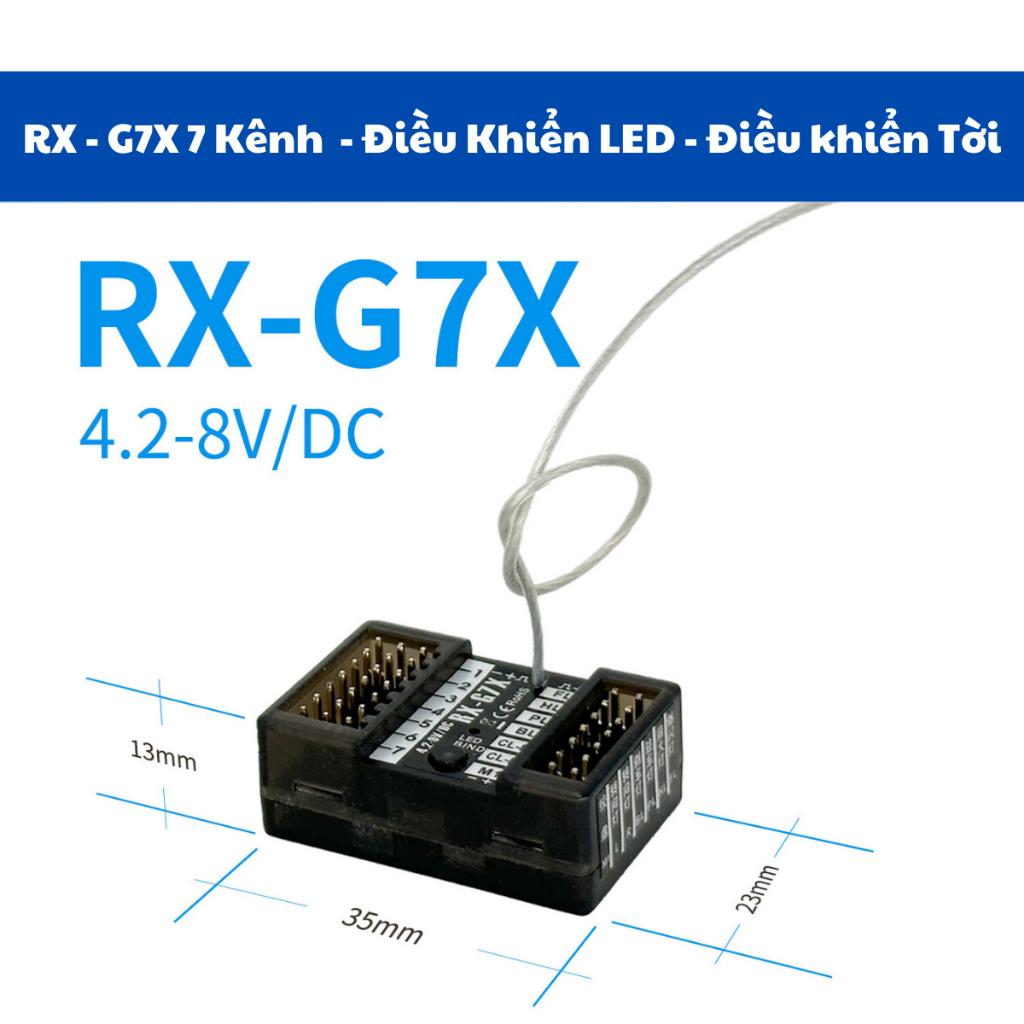 Tay điều khiển 7 kênh 3 trong 1 cho xe, tàu và tank