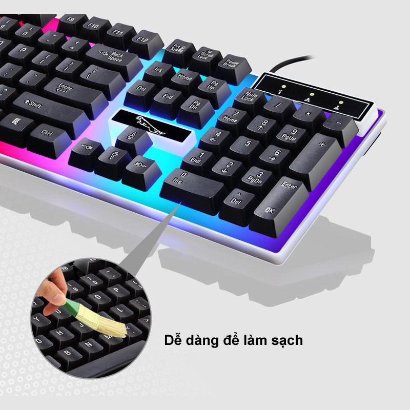 Bàn Phím Chuột Giả Cơ Con Báo G21 PRO 2019 đèn LED 7 Màu Siêu Nét - Hà Nội Computer