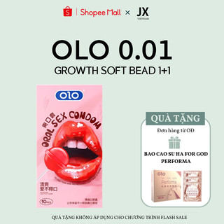 Bao Cao Su Quan Hệ Miệng OLO ORAL SEX Hương Dâu Siêu Mỏng - Hộp 10 Chiếc