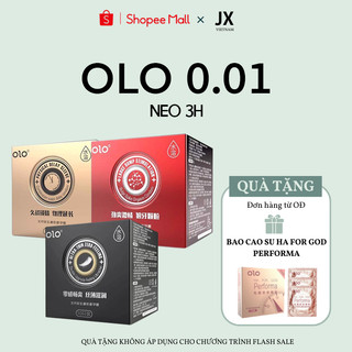 Bao cao Su OLO Neo 0.01mm Siêu Truyền Nhiệt , Ôm Sát, Nhiều Gel – 