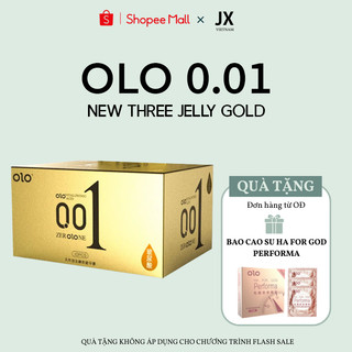 Bao cao su OLO New Three 0.01 Jelly Gân Gai nhỏ li ti Siêu mỏng