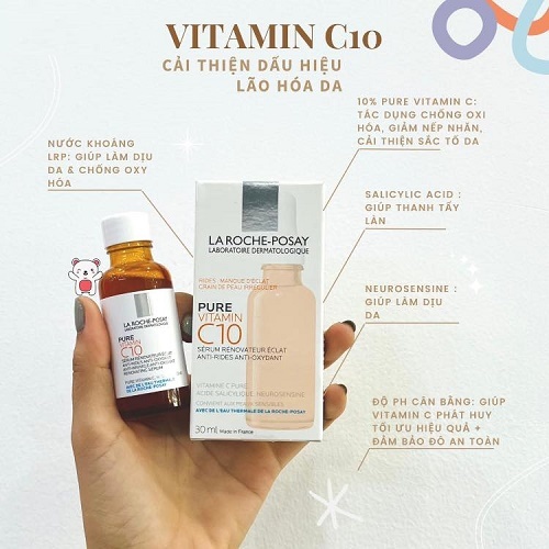 La Roche-Posay Dưỡng Chất Giúp Cải Thiện Và Làm Sáng Da La Roche-Posay Pure Vitamin C10 Serum 30ml