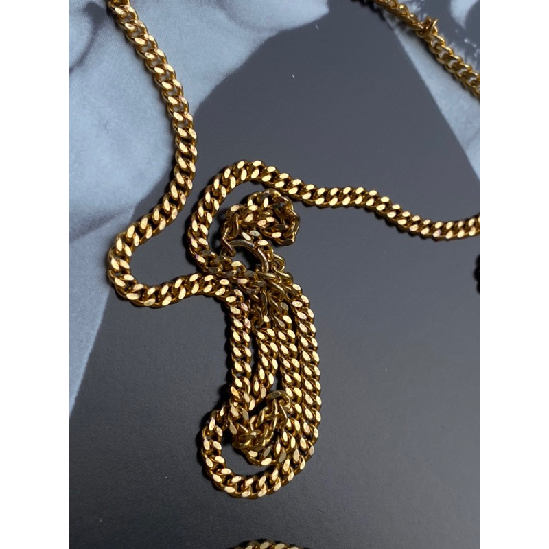 Vòng cổ vintage Ý Tre Spazio Milano mặt trái tim sợi xích