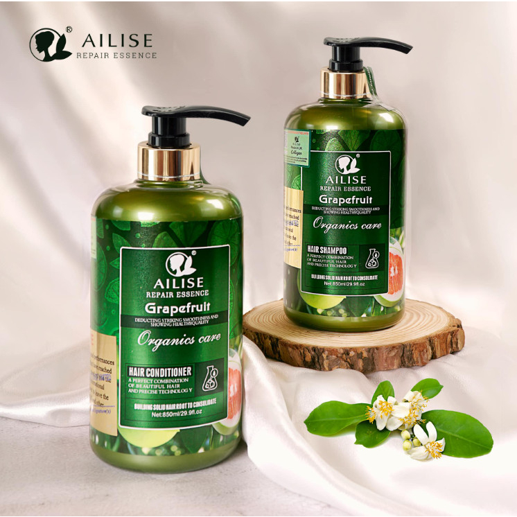 Dầu gội xả bưởi AILISE Grapefruit Repair Essence Ngăn Rụng Kích Thích Mọc Tóc Phục Hồi Tóc 850mlx2  Bộ sản phẩm dầu gội