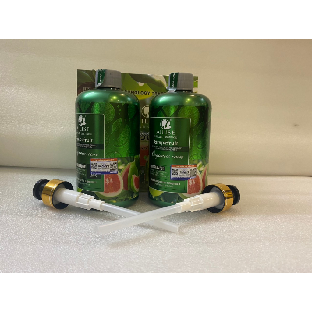 Dầu gội xả bưởi AILISE Grapefruit Repair Essence Ngăn Rụng Kích Thích Mọc Tóc Phục Hồi Tóc 850mlx2  Bộ sản phẩm dầu gội