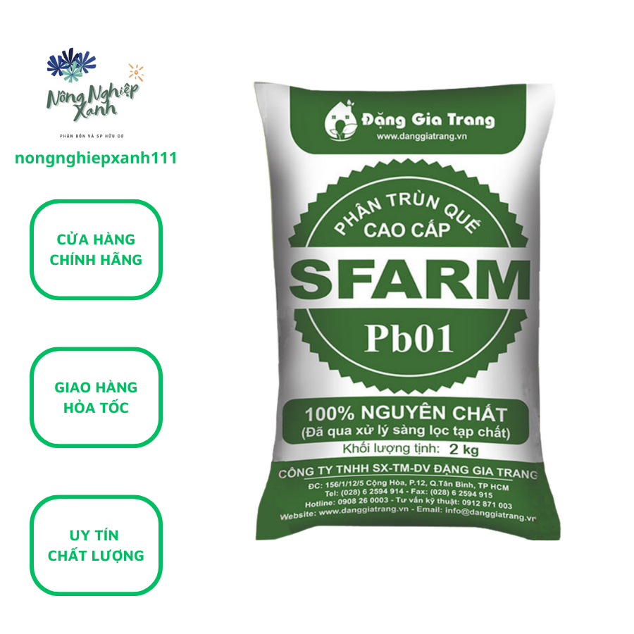 Trùn Quế Sfarm gói 2kg nguyên chất 100% dinh dưỡng từ thiên nhiên, trun que SFARM gói 2kg