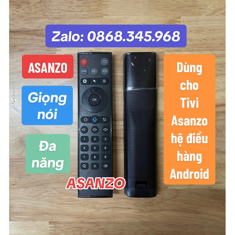 Điều khiển Tivi Asanzo giọng nói đa năng