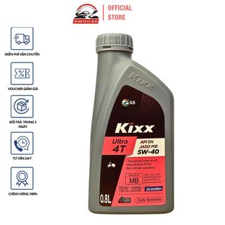 Nhớt chuyên dụng cho xe ga Kixx Ultra 5W40 0.8L nhập khẩu Korea cao cấp