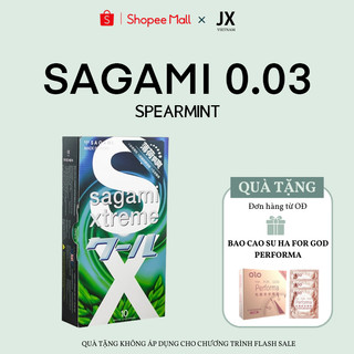 Bao cao su Sagami Spearmint – Kéo dài thời gian – Hương bạc hà mát lạnh 