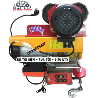Bộ tời rùa điện điều khiển từ xa 1200kg