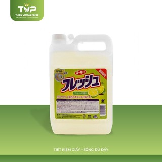NƯỚC RỬA BÁT WAI HƯƠNG CHANH 4 LÍT CHUẨN CHÍNH HÃNG LƯU HÀNH THỊ TRƯỜNG NHẬT