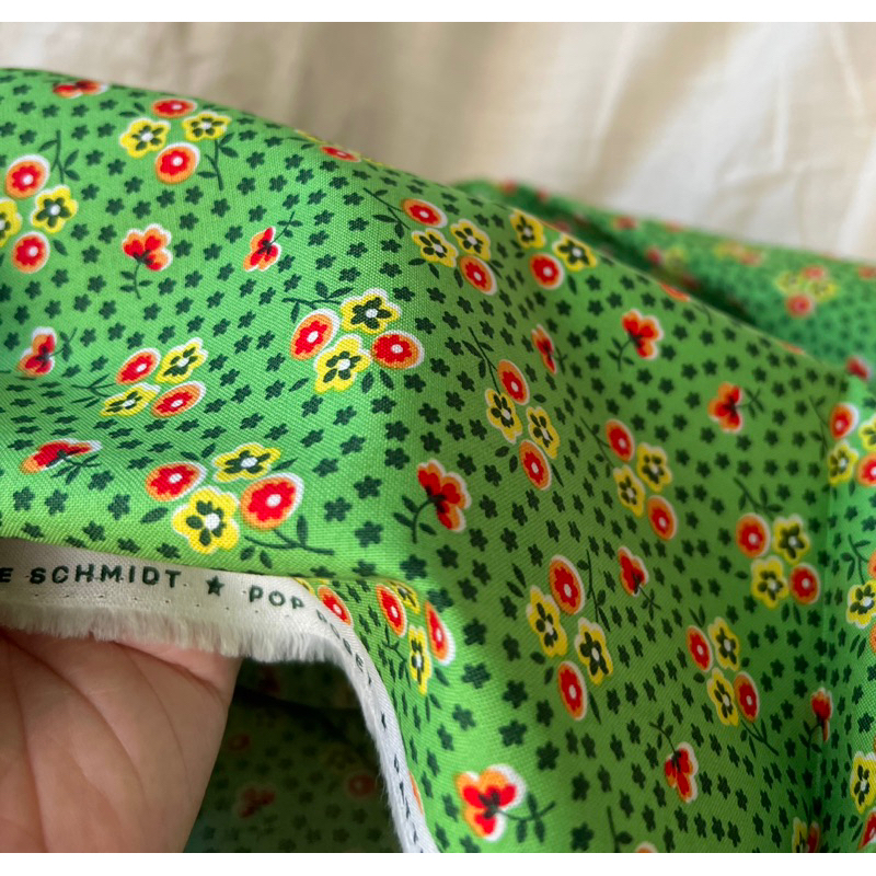 Vải thô Mỹ 100% cotton hoa nhí  - khổ 1,1m