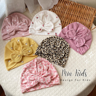 Mũ turban cho bé gái nơ tròn buộc ( Chọn màu theo phân loại)