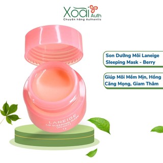 Son dưỡng môi laneige mặt nạ ngủ môi sáp dưỡng ẩm tẩy da chết u duong moi lip sleeping mask berry
