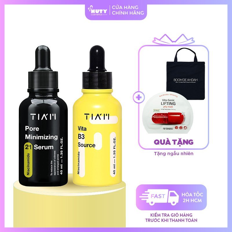 Tinh Chất Thu Nhỏ Lỗ Chân Lông, Làm Đều Màu Da Niacinamide 20% + Zinc 1% Tiam Pore Minimizing 21 Serum (40ml)